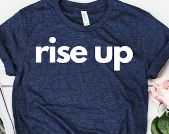 Rise Up | Hamilton Broadway Show | Camiseta de manga curta unissex