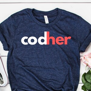 Codher | Programmer Coder STEM Women Girls | Unisex Jersey Short Sleeve Tee