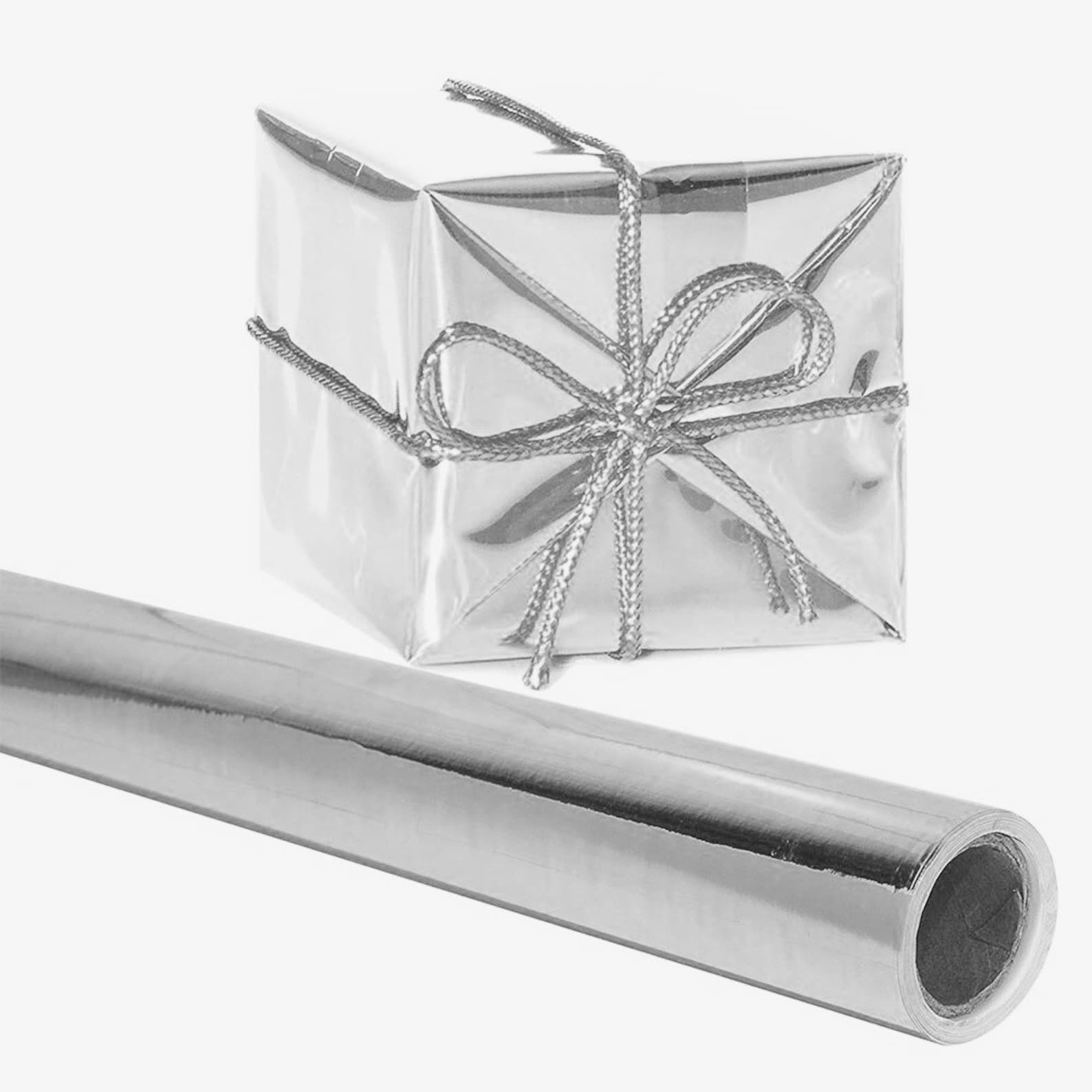 PACK OF 4 Luxury SILVER Metallic Foil Gift Wrapping Paper Etsy