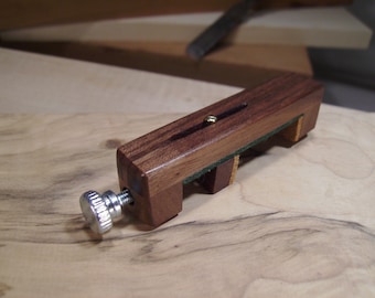 Lap Dulcimer Capo made of beautiful Black Walnut.   FAST SHIPPING!