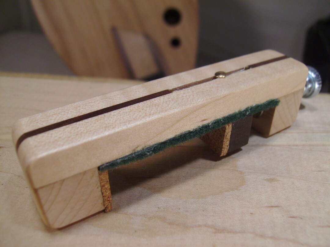 Dulcimer Capo Made of Beautiful Curly Maple With a Black Etsy