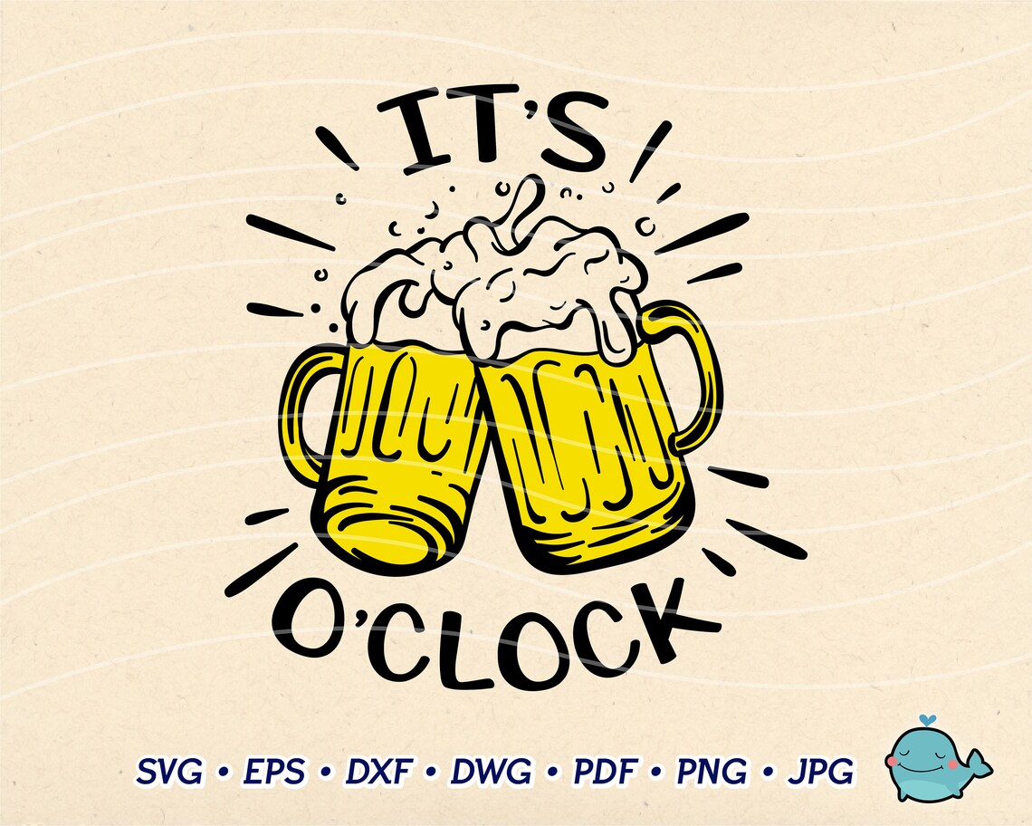 It is Beer oclock SVG Cut File / Car Decal SVG / Instant Etsy