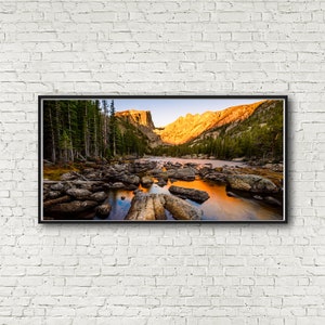 Rocky Mountain National Park, Panoramic Art, Colorado Wall Art, Dream Lake, Wall Art, Travel Poster, Wall Prints, National Park Poster