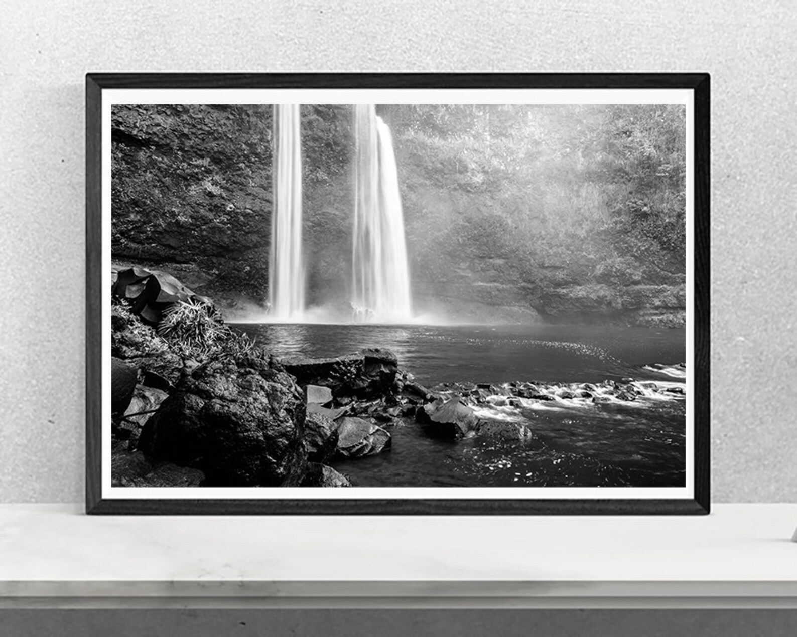 Hawaii Wall Art Photo Print Black & White Kauai | Etsy