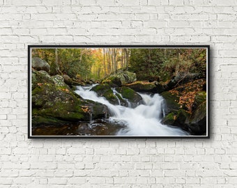 Smoky Mountain National Park, Panoramic Art, Tennessee Wall Art, Wall Art, Travel Poster, Wall Prints, National Park Poster, Streams,