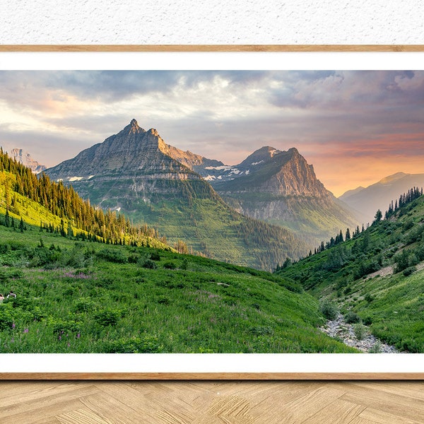 Glacier National Park, Big Bend, Overlook, Wall Art Prints, National Park Poster,  Posters, Wall Decor, Going to the Sun Road,