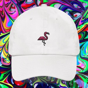 Flamingo Embroidered Dad hat