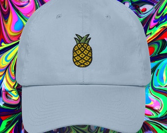 Royal Pineapple Embroidered Dad hat