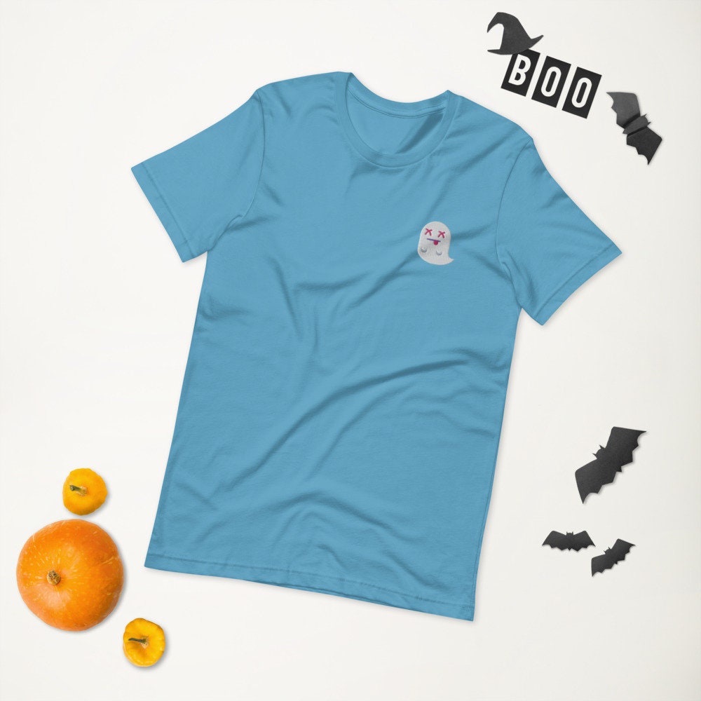 KO Ghost Pastel Embroidered Tee paranormal Etsy