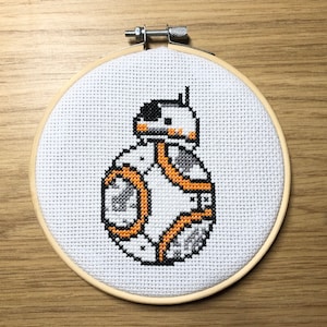 Star Wars BB8 inspired Cross Stitch Pattern