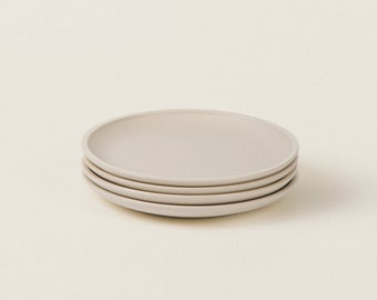 Ensemble d'assiettes à salade en céramique | La collection de vaisselle en céramique mate | Céramiques finies à la main | Ensemble de vaisselle | Design Scandinave