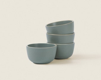 Ceramic Small Bowl Set, Matte Ceramic Dinnerware Collection, Hand-Finished Modern Bowl Tableware, Dessert Bowl Set, Housewarming Gift