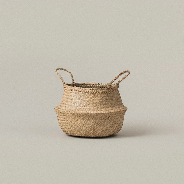 Small Seagrass Basket Planter Etsy