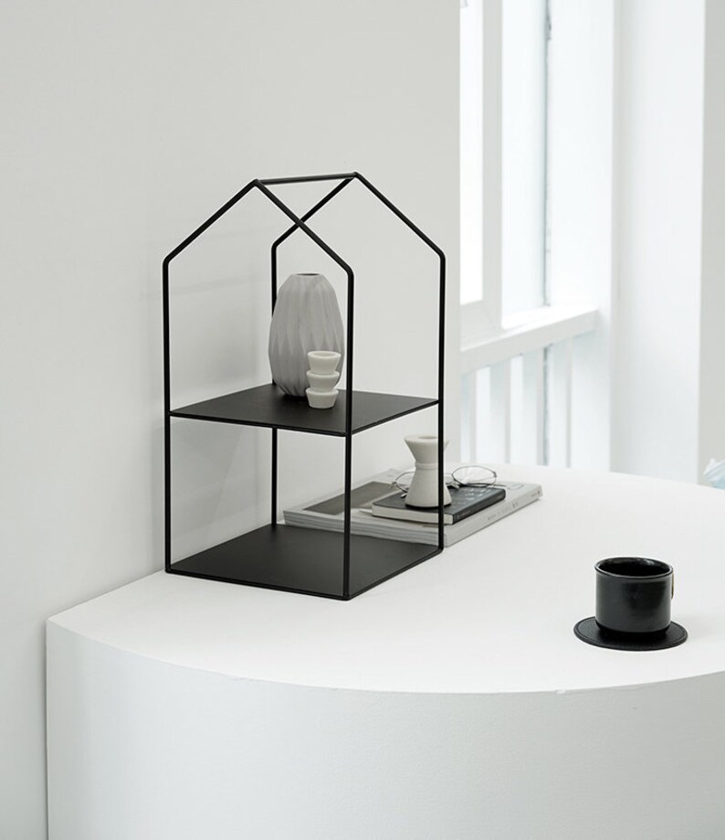 HOME Mini Shelf Unit Two Level Shelf Small Shelf Table Etsy