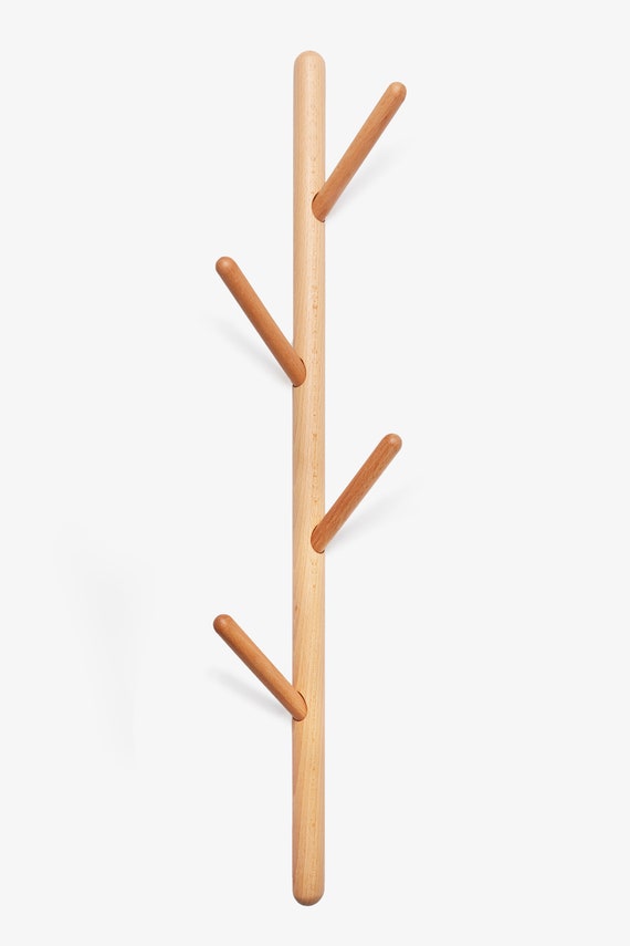 Tree Branch Wall Mounted Vertical Wooden Coat Rack Wood Vertical Wooden Coat Rack Wood Wall, Wood Tree Coat Stand