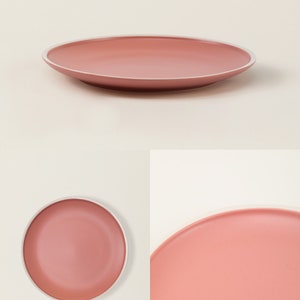 Ceramic Dinner Plate Set The Matte Ceramic Dinnerware Collection Hand-Finished Ceramics Dinnerware Set Scandinavian Design Dusty Pink