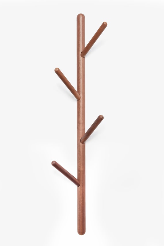 Tree Branch Wall Mounted Vertical Wooden Coat Rack Wood Vertical Wooden Coat Rack Wood Wall, Wooden Coat Rack Replacement Parts