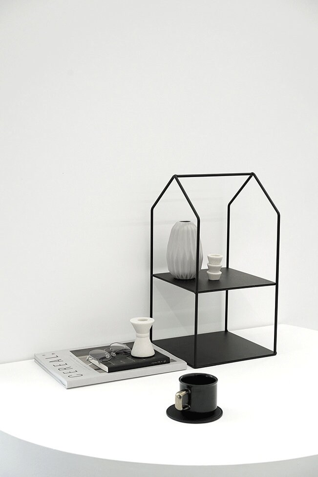 HOME Mini Shelf Unit Two Level Shelf Small Shelf Table Etsy