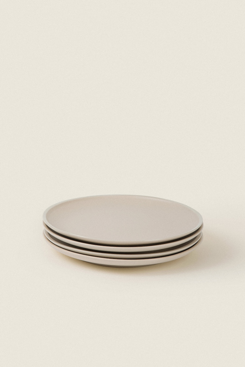 Ceramic Dinner Plate Set The Matte Ceramic Dinnerware Collection Hand-Finished Ceramics Dinnerware Set Scandinavian Design image 4