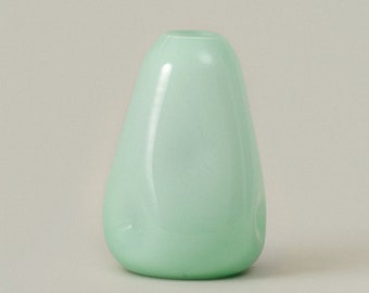 Tall Cloud Glass Vase - Green | Color Vase | Decorative Vase | Flower Vase | Minimal Vase | Table Decoration | Centerpiece
