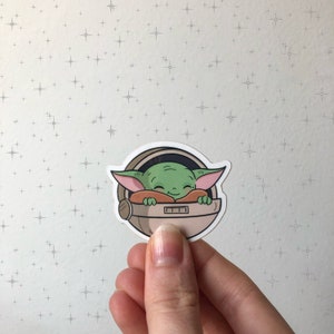 かわいいエイリアンのビニールステッカー