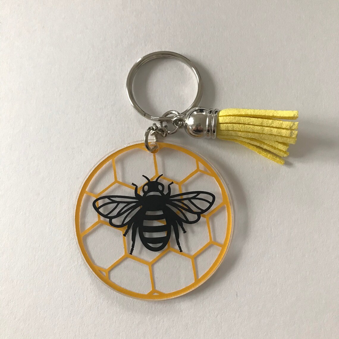 Acrylic Round Keyring Various Designs Etsy