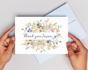 Personalized Greeting Card | Personalized Unique Greeting Card | Blank Card | Gift for her and him | Personalized Floral Cards