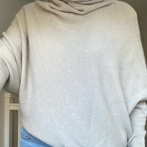 Roll Neck Draped Asymmetric Jumper by Alpini Knitwear immagine 13
