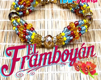 Idde de Ochun Ibu Yumu - Ilde de Oshun Beaded Armband - Santeria Yoruba Orisha Smycken - Pulsera de Santo Ochun