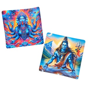 Stickerset, Kali Shiva Holo Sticker, Hindoegoden Vinyl Sticker, Planner Sticker, Leuke Sticker, Laptop Sticker, boeksticker, sticker