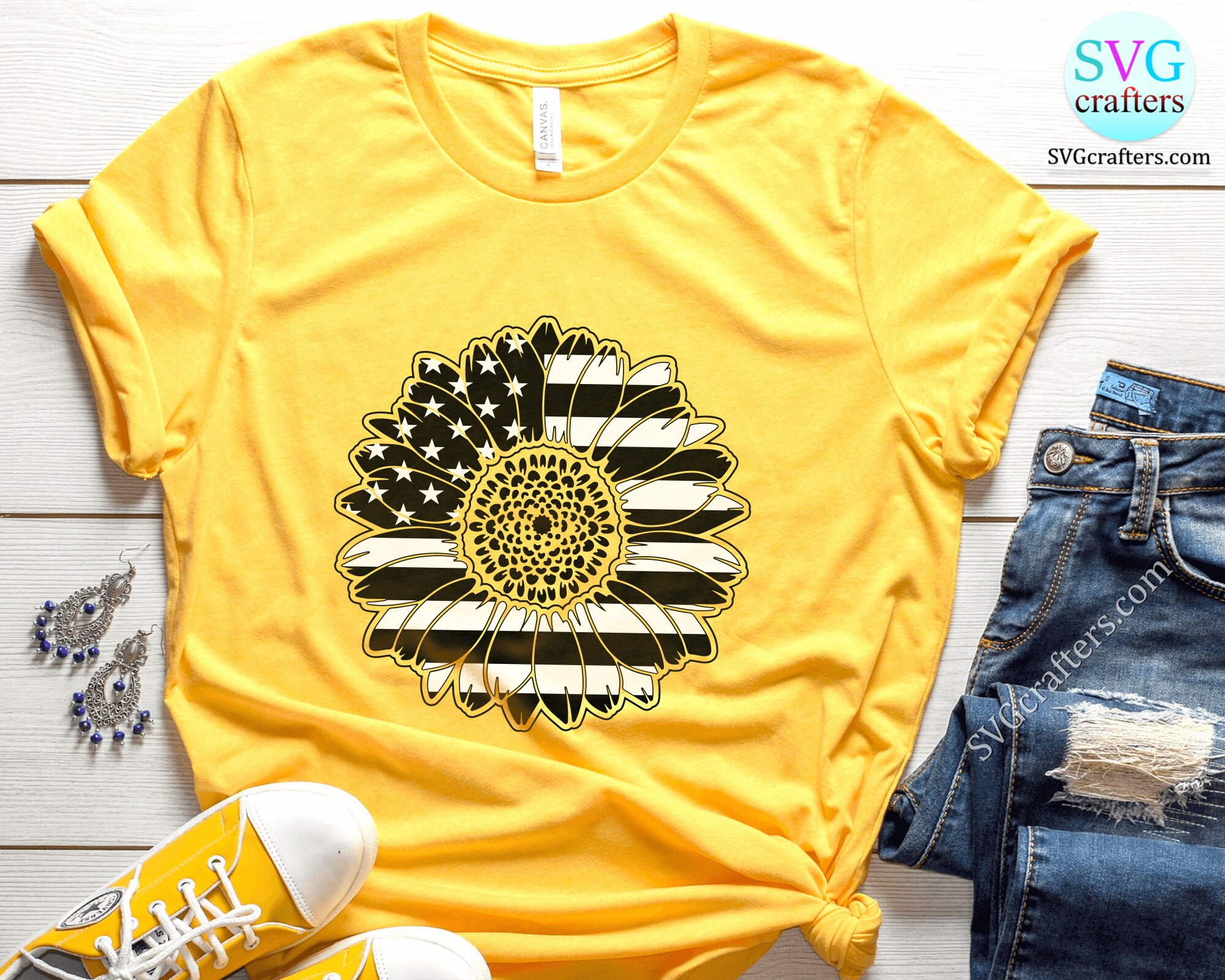 Free Free 137 Silhouette American Flag Sunflower Svg SVG PNG EPS DXF File