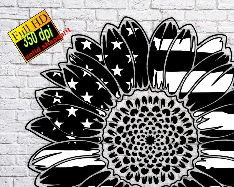 Download Split American sunflower Thin Red Line svg Firefighter svg ...