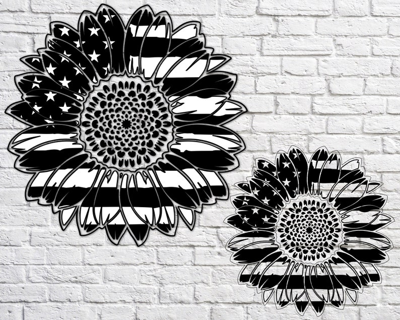 Download Patriotic sunflower svg american flag svg 4th of july svg ...