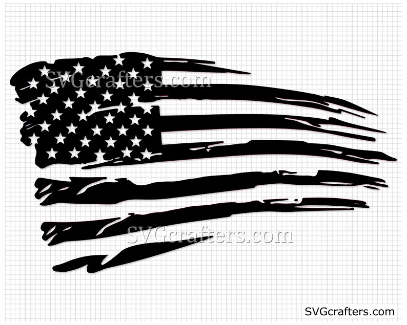 Download Tattered Flag Thin Green Line Wife svg military svg army ...