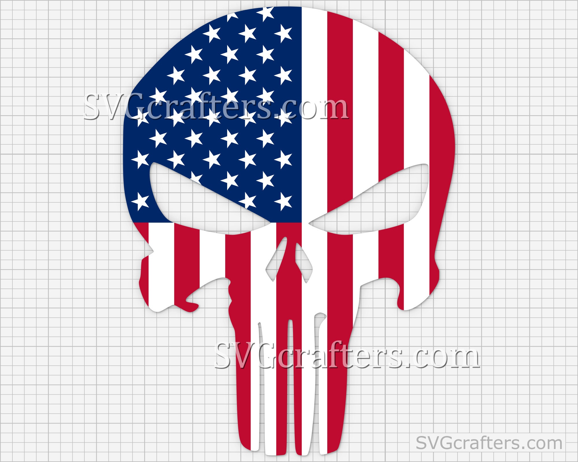 Download Punisher svg punisher skull svg american flag svg skull | Etsy