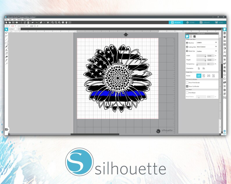 Download American sunflower Thin Blue Line svg thin blue line svg ...