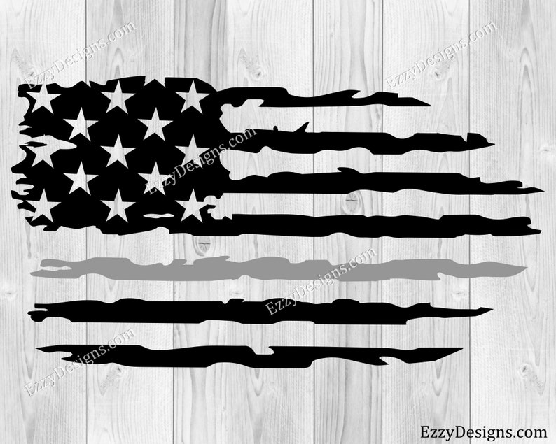 American flag Thin Gray Line svg Correctional officer svg | Etsy
