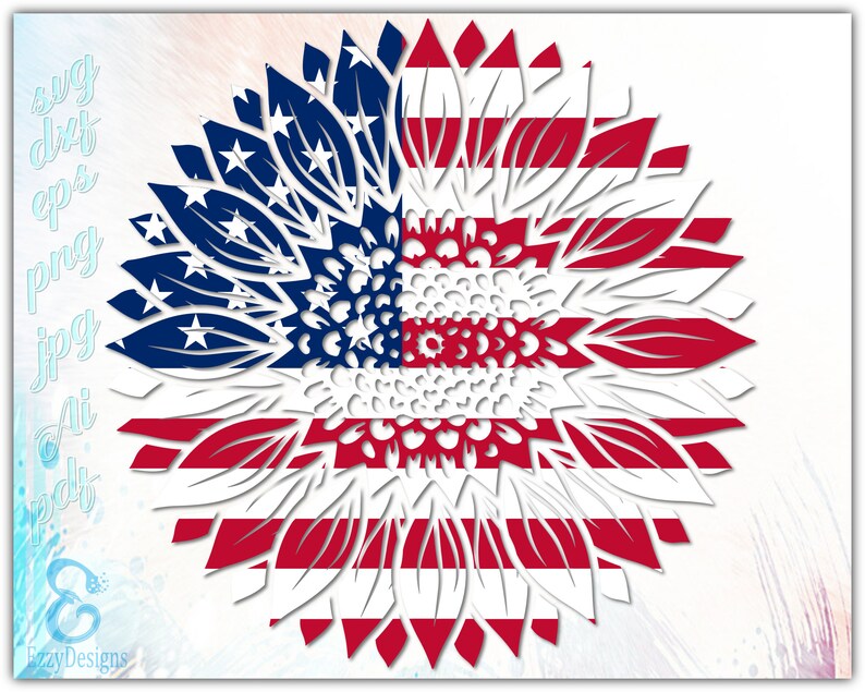 Free Free 90 Silhouette American Flag Sunflower Svg SVG PNG EPS DXF File