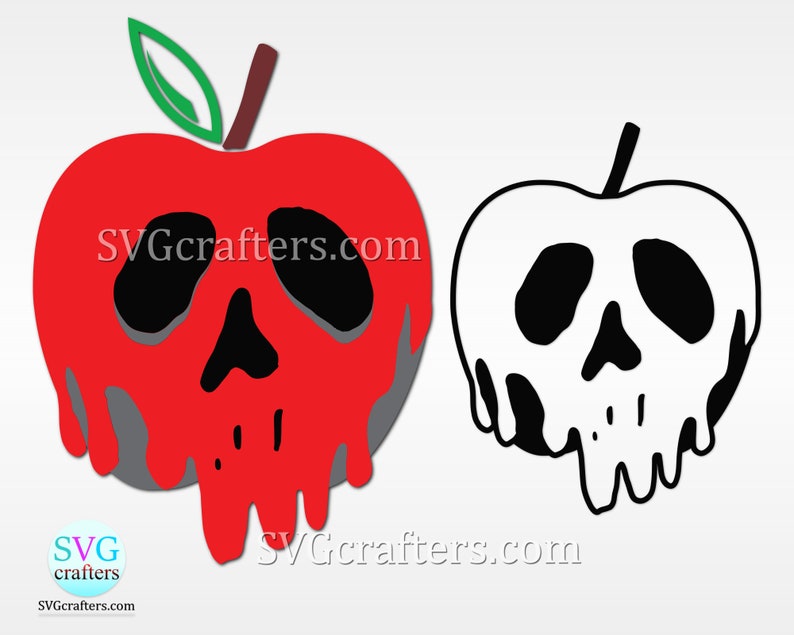 Download Poison apple svg snow white svg halloween svg apple svg | Etsy