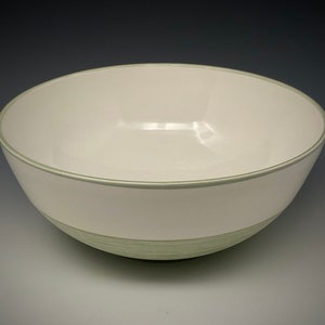 Handmade ceramic serving bowl, one-of-a-kind, wheel thrown, food safe non-toxic glazes.