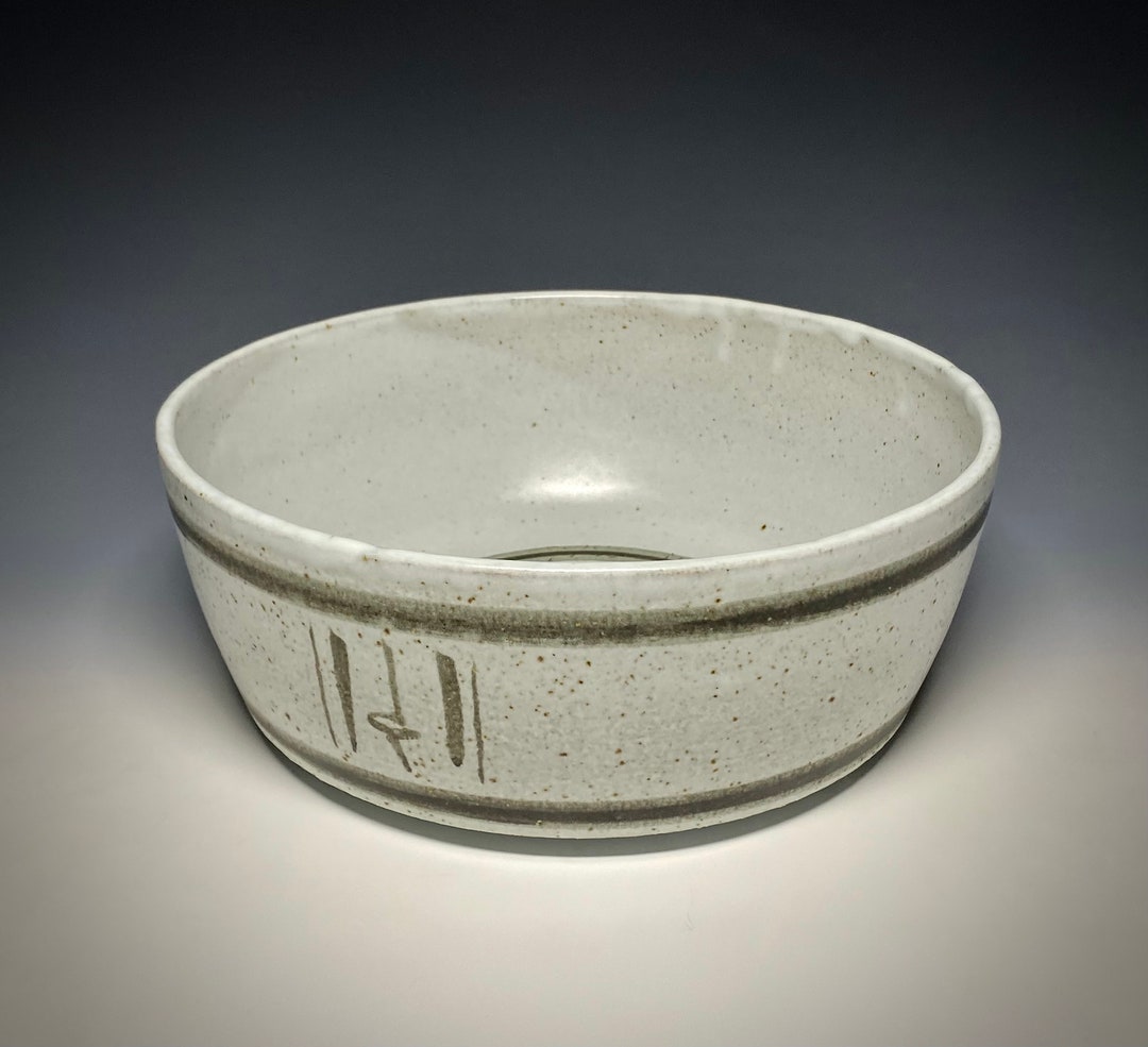Handmade Stoneware Serving Bowl: Wheel Thrown Glazed Fruit Bowl - Etsy