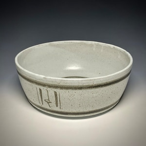 Handmade ceramic serving bowl, fruit bowl, one-of-a-kind, wheel thrown, stoneware, glazed with food safe non-toxic glazes.