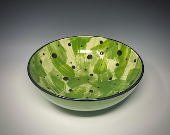 Ceramic Serving/Salad/Fruit Bowl: Earthenware Food Safe Glazes