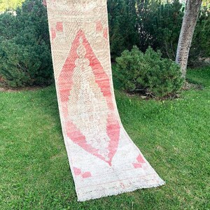 Kitchen Runner Rug, 2&#39;3&quot;x8&#39;1&quot;Ft, Small Runner Rug, Turkish Handmade Wool Runner Rug, Distressed Kitchen Decor Rug, Hallway Runner Rug, Rugs.