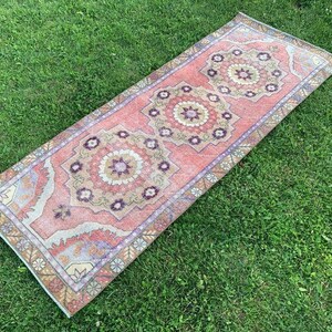 Runner Rug, 3&#39;0&#39;x8&#39;4&#39;Ft, Vintage Runner Rug, Hallway Runner Rugs, Kitchen Decor Rug, Turkish Runner Rug, Bohemian Runner Rug, Handmade Rugs.