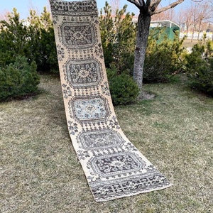 Vintage Runner Rug,2&#39;4&#39;x11&#39;5&#39;Feet, Hallway Runner Rug, Kitchen Decor Rug, Turkish Runner Rug, Oriental Runner Rug, Handmade Runner Rug,