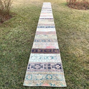 Extra Long Runner, 2'5x30'6Feet Stair Runner Rug, Vintage Runner Rug, Turkish Handmade Runner Rug, Stair Rugs, Narrow Long Stairway Rugs. image 8