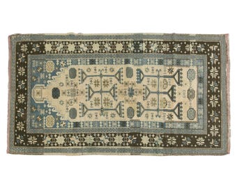 Vintage Turkish Wool Rug: Handwoven Anatolian Taşpınar Carpet