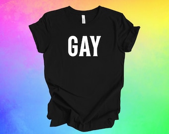 Gay shirt voor Gay Pride, Gay T-shirt T-shirt uniseks, T-shirt homo man, shirt homo vrouw, shirt queer Gay Lesbian, herencadeau voor homo man, LGBTQIA-shirt