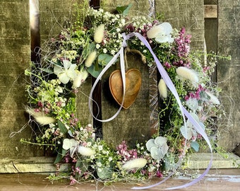 Dried flower wreath Spring Romance